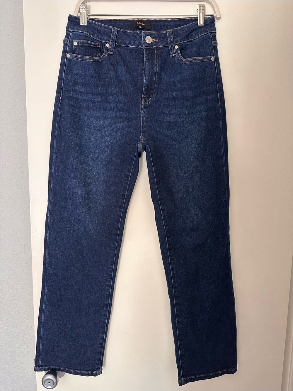 Quince Bella High-Rise Straight Jeans